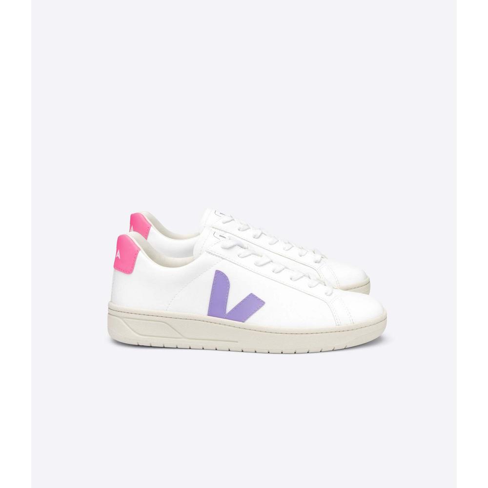 Women\'s Veja URCA CWL Shoes White/Purple/Pink | ZA 563CTV